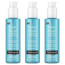 [정품] Neutrogena Hydro Boost 무향 하이드레이팅 페이셜 클렌징 젤 히, 6 Ounce (Pack of 3)