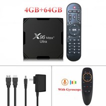듀얼 와이파이 BT HDR 울트라 TV 박스 안드로이드 11 암로직 S905X4 쿼드 코어 4GB 64GB AV1 8K 미디어 플레이어 셋톱 박스 X96 MAX Plus 2GB 1, 28.Au 플러그  4G 64G G10S