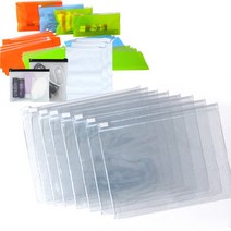 [해피세일] PVC 고주파 지퍼백 투명-25x12cm(10장) 슬라이드지퍼백, 상세 설명 참조, 선택:(28YE)투명-25x12(10장)