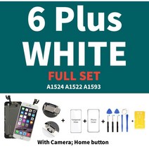 액정lcd For iPhone 5 5S 5SE 6 6S 7 8 Plus 6P 6SP 7P 8P LCD 디스플레이 용 AAA 품질 전체 세트 어셈블리 터치 스크린 디지타이저 교체 화, [06] 6P white Full Set