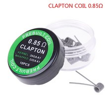 1Set Twisted Fused Hive Clapton 코일 Premade Wrap 외계인 믹스 Quad Tiger 가열 저항 Rda 공구 부품, [02] 2
