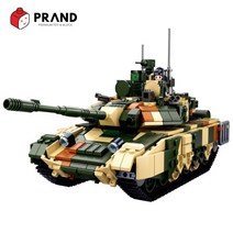 프랜디 블럭 탱크 T90MS 주력전차 조립 장난감 TK-B0756, 혼합색상, 1개