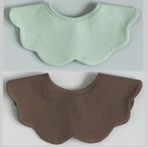 바니블라썸 아기 턱받이 침받이 (사계절용 여름용) 빅롤링세트 (2P), 24.아보카도그린+초코, 1세트