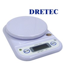 베이킹파티 드레텍 디지털 주방저울 KS-502A 2kg 1g 전자저울, 단일 수량