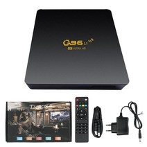 티비박스 스마트 미디어 플레이어 안드로이드용 TV 박스 4K 8GB Q96 L1 네트워크 셋톱 쿼드 코어 Wifi 비디오 게임, [06] 4GB 32GB UK, 08 UK 4GB 32GB