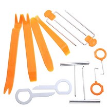 자동차 페인트덴트 도장 이물질 제거제 복원 내구성 12pcs 오디오 제거 트림 패널 대시 보드 수리 dvd 플레이어 제거 특수 분해 도구, 없음