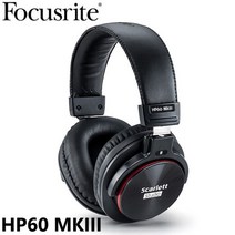Focusrite scarlett studio HP60 MkIII 폐쇄 형 후면 헤드폰 컴퓨터 녹음을 위한 고음질 오래 지속되는 편안함