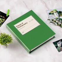 문구백서 바인더 앨범 백색내지 그린 25매