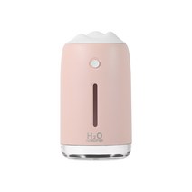 YAXIGE 칠색가습기 무드등 USB 미니 가습기 저휴대용 차량용 가습기 청소용, 복숭아 가루요
