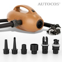 오토코스 600w 5psi 전동 캠핑 휴대용 에어펌프 공기주입기 ACP-V10, 가방 미포함