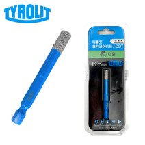 티롤릿 융착 코아비트 6.5mm 그라인더용 다이아몬드 융착코어 타일비트, 1개