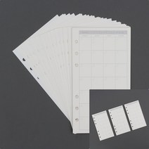 6공 월간 다이어리 속지 135매 A6 투명다이어리 대학생다이어리 고급다이어리 다이어리속지제작 데일리다이어리