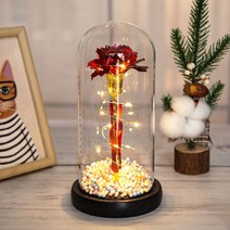 LED조명 카네이션 어버이날 스승의날 부모님 꽃 선물 무드등, 레드 LED카네이션