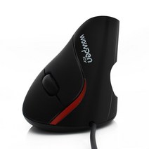 버티컬마우스 블루투스 무선 마우스XQ 2.4G 인체 공학적 유선 게임용 마우스 USB 수직 사무실 그립 전용, 01 black WoWpen, 한개옵션1