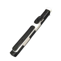 휴대용 1/2 당구 큐 케이스 칸막이가 있는 당구 큐 휴대용 가방 하드 케이스, PU 가죽, 검은색