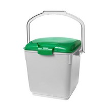 HDPE 잠금형 음식물쓰레기통 PCS-20L(20L) 음식물쓰레기수거함, 주황색, 1개
