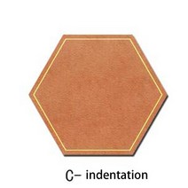 공예 수제 일본 스틸 블레이드 룰 다이 커터 야채 무두질 가죽 라운드 핸드 펀치 나이프 금형 1 mm, 06 C indentation