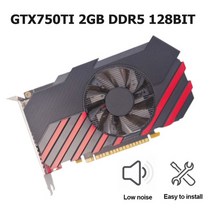 그래픽 카드 gtx750ti 2gb ddr5 128bit hdmi 호환 vga dvi, 빨간색