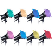 반사판 조명반사판 촬영반사판 사진촬영조명 gosear 8 pcs 30 x 30cm 모듬 색상 투명 보정 빛 젤 필터 필름 시트 사진 스튜디오 led 스트로브 손전등 28