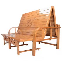 접이식 정자 베란다 원목 평상 간이 이동식 하부장, 폭 150x길이 188x높이 32cm