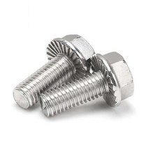 M12 육각 플랜지 헤드 볼트 A2 70 와셔 고정 헤드 스테인리스 스틸 서스 304 나사 스크류, 40mm x10pcs