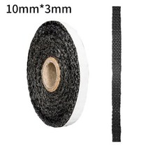 블랙 스토브 로프 자기 접착제 유리 섬유 벽난로 도어 씰링 커튼 교체 가스켓 Tape10/15mm 너비 2m 길이, [04] 10mmx3mm, 04 10mmx3mm