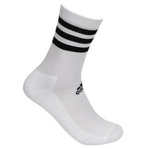 아디다스 3S 쿠션 크루 1P(양말) 1팩 스포츠양말 엄선된 소재로 제작된 삼선 삭스, 화이트