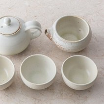 이천도자기 매트유백유 3인 다기세트 전통찻잔 다기잔, 영샵쿠팡 본상품선택