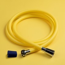 듀벨 옐로우샤워호스 2M+실리콘렌치, 옐로우 컬러샤워호스 2M+실리콘렌치