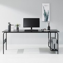 누마 감마 1인용 2인용 컴퓨터 책상, CD1760(1인용)-블랙