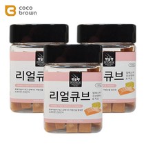 리얼큐브 알래스카 신선연어치즈 180gx3개 강아지 영양간식 건강 애견 칭찬 노령견 어린강아지 고급 훈련 외출