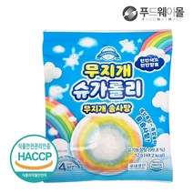 무지개 슈가롤리 솜사탕 12g 고급솜사탕, 단품