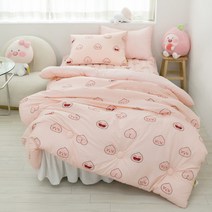 [카카오프렌즈(침구)] 카카오프렌즈 먼지없는 차렵이불(SS)_방긋어피치