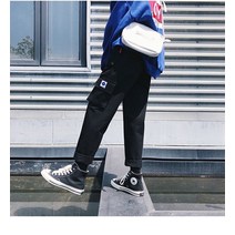 코코제이2 [코코 플리마켓 50%] 카고 포켓 코튼 조거팬츠 츄리닝 바지 캐주얼 (카키 베이지 블랙)
