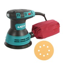 UDT 원형샌딩기 원형샌더기 UOS-125V 샌딩페이퍼, 1개