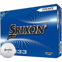 스릭슨 Srixon AD333 골프공 흰색, Srixon AD333 골프공, 남자, 흰색, 12볼