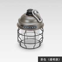 아웃도어 빈티지 캠핑 램프 led 휴대용 텐트 캠핑 램프 조절 캠핑 괘등 솔방울 램프 조명 말 램프, 브라운(투명)