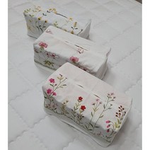 안나홈 워싱광목 각티슈커버, 나비자수