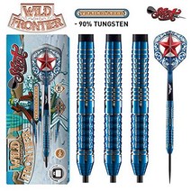 Shot! Darts Wild Frontier Trailblazer-Steel Tip Dart Set-Centre Weighted-90% Tungsten Barrels (24) n, 1, Shot! Darts Wild Frontier Trai
