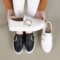 준디자인 여성 클립 큐빅 슬립온 스니커즈 보석 운동화 통굽 굽높은 신발 굽있는 단화 쿠션