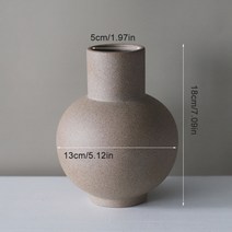여름화병 북유럽 인 도자기 꽃병 홈 인테리어 장식품 꽃꽂이 컨테이너 아트 꽃병 화분 홈 데코레이션 액세서리, B