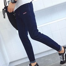 가바바 남성 청바지 롤업하면 삼선이 포인트인 뒷주머니 프린팅 청바지 G11434