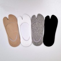 꼬랑내 여자 타비 면 페이크삭스 4color