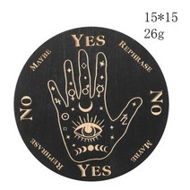나무 점술 진자 보드 별 태양 달 에너지 명상 요술 용품 제단 형이상학 점성술 의식, Hand
