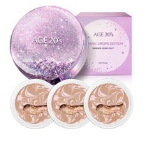 에이지투웨니스 샤이닝드롭 팩트 에디션 케이스 + 리필 12.5g x 3p, 23호 화이트라떼, 3세트