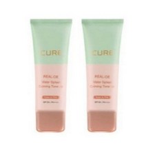 김정문알로에 그린 진정 톤업 선크림 (40g+40g) 큐어 리알로에 워터 스플래쉬 카밍