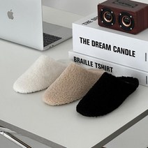 옷자락 [옷자락] 여성 편안한 베이직 뽀글이 캐주얼 사무실화 슬리퍼