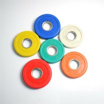 헬스 증량 경량원판 바벨 1.5kg 0.25kg 원판 벤치프레스 저중량 초경량 작은, 1.25kg 한 쌍