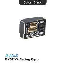 자동전압 조정기 전류 안정기 AFRC GYS-2 V4 3 축 자이로 드리프트 자동차 안정기 미니 Z D Q 1/28 용 고압, 01 Black