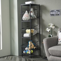 풀하우스 철제 멀티 수납바구니 다용도수납함 주방 야채 감자 보관 수납장 수납바스켓, 01.다용도바구니(화이트)